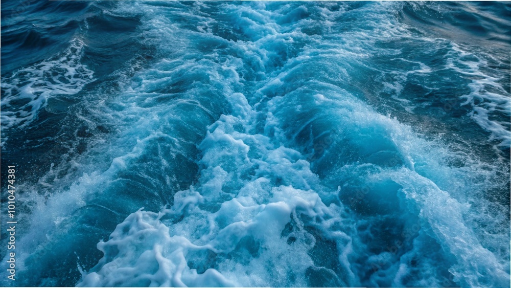 Close-up of foaming ocean waves created by a ship, showcasing the dynamic movement of water,Close-up of turbulent ocean waves from a ship's wake, emphasizing the energy and movement of the water Close-up of foaming ocean waves created by a ship, showcasing the dynamic movement of water,Close-up of turbulent ocean waves from a ship's wake, emphasizing the energy and movement of the water