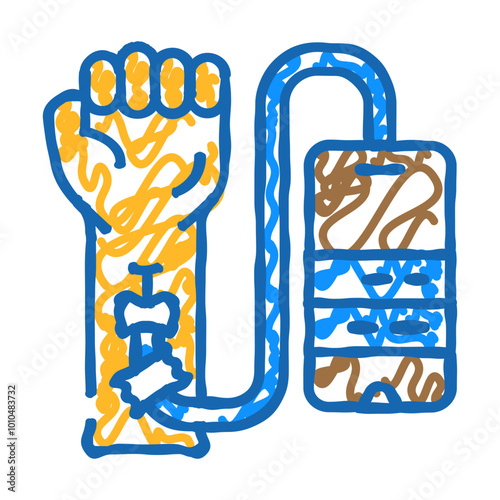 tech junkie tech enthusiast doodle icon sketch vector. tech junkie tech enthusiast sign. isolated symbol illustration