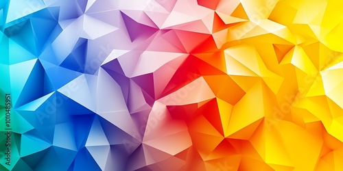 gradient colored triangle abstract background. Multicolor Low Poly geometric triangle wallpaper,