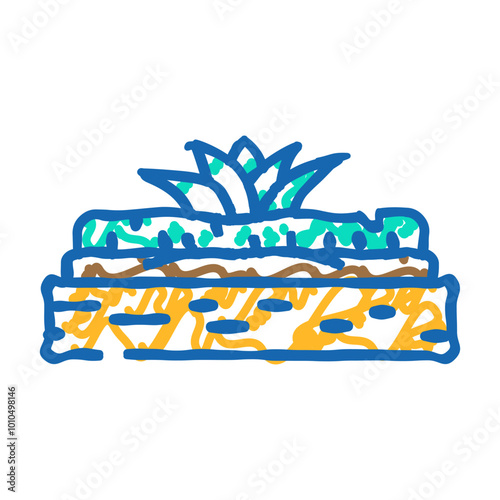 herbs urban gardening doodle icon sketch vector. herbs urban gardening sign. isolated symbol illustration