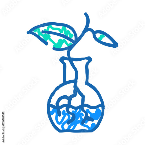 plant propagation urban gardening doodle icon sketch vector. plant propagation urban gardening sign. isolated symbol illustration