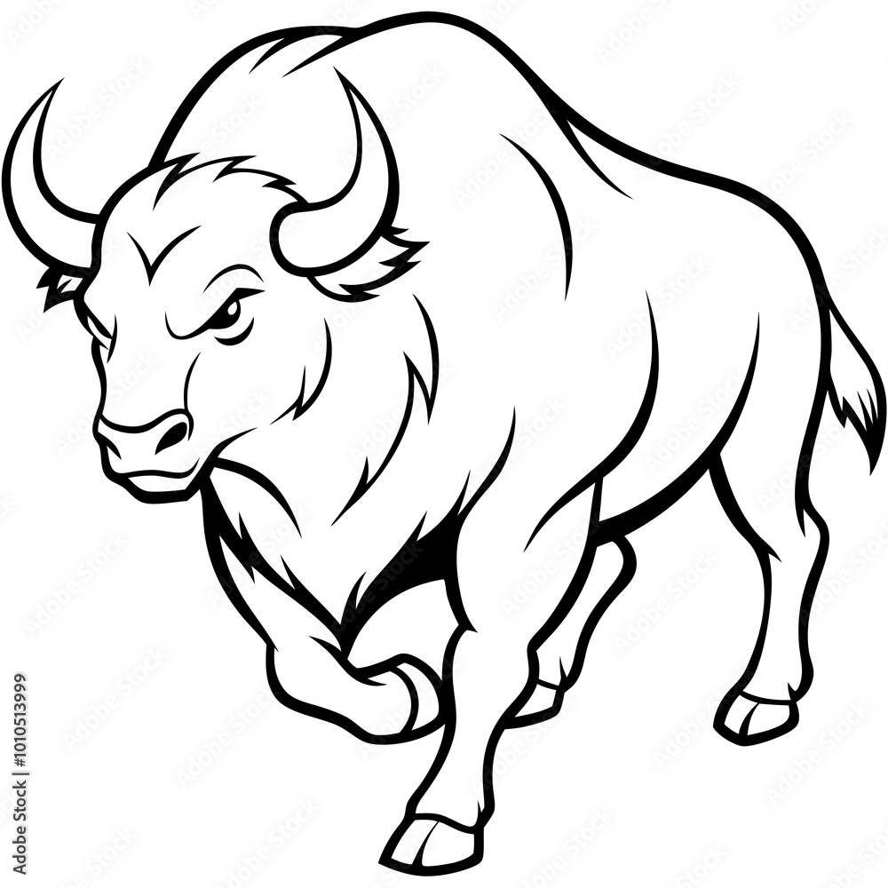 Vector Illustration Showcasing a Charging Bison Unleashing Nature's Raw Power
Vector Illustration Showcasing a Charging Bison Unleashing Nature's Raw Power