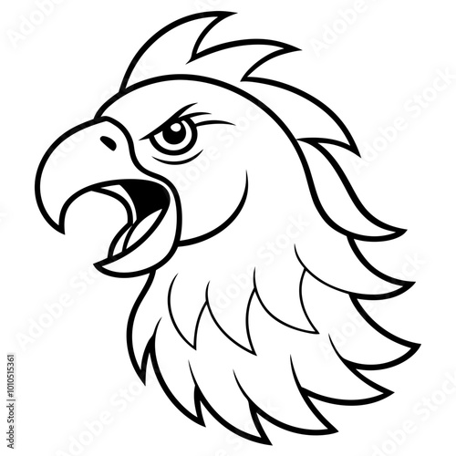 Vector Illustration of an Irate Macaw Squawking in Vibrant Colors Against a Tropical Background

