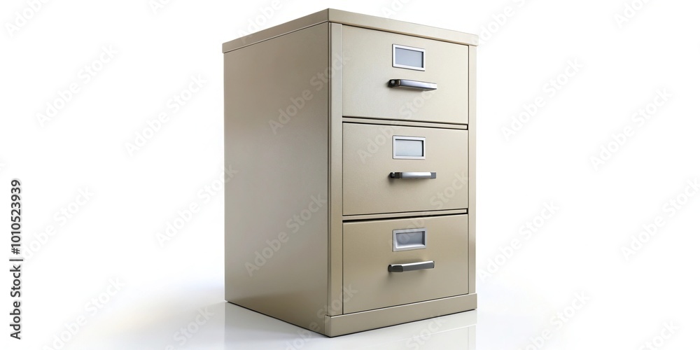 Filing cabinet isolated on white background with shallow depth of field Filing cabinet isolated on white background with shallow depth of field