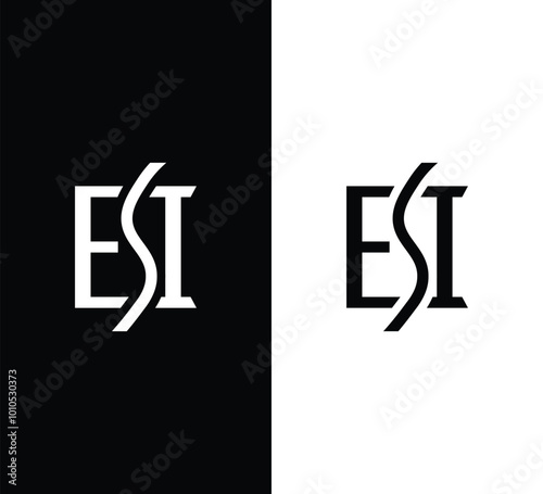 Letter ESI Monogram Logo Design