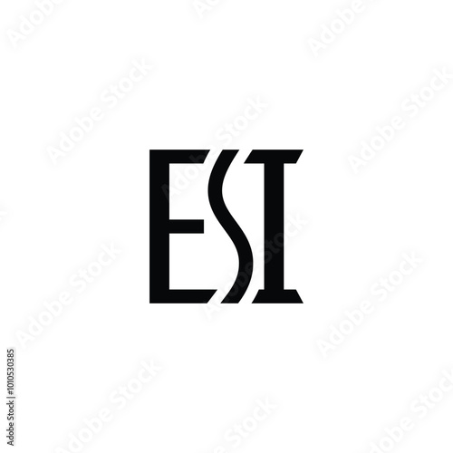 Letter ESI Monogram Logo Design
