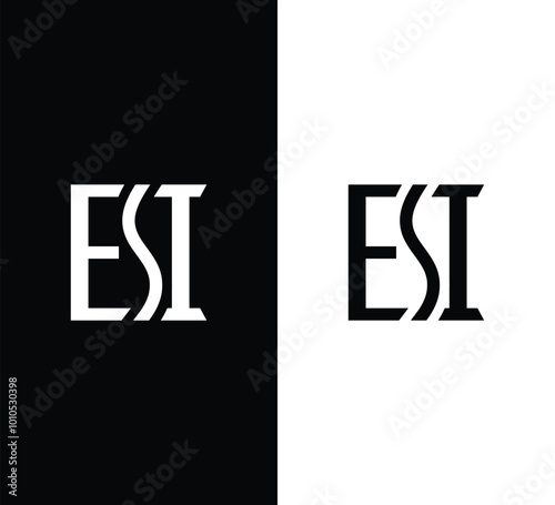 Letter ESI Monogram Logo Design