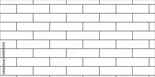 Abstract bathroom wall and floor brick wall texture background. white brick vector illustration texture of the wall with masonry Bricks laid in rows background.	
