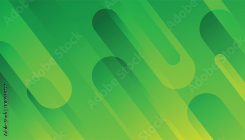 Green abstract geometric shapes composition background. diagonal lines. dynamic shapes composition. green cool background. vector illustration