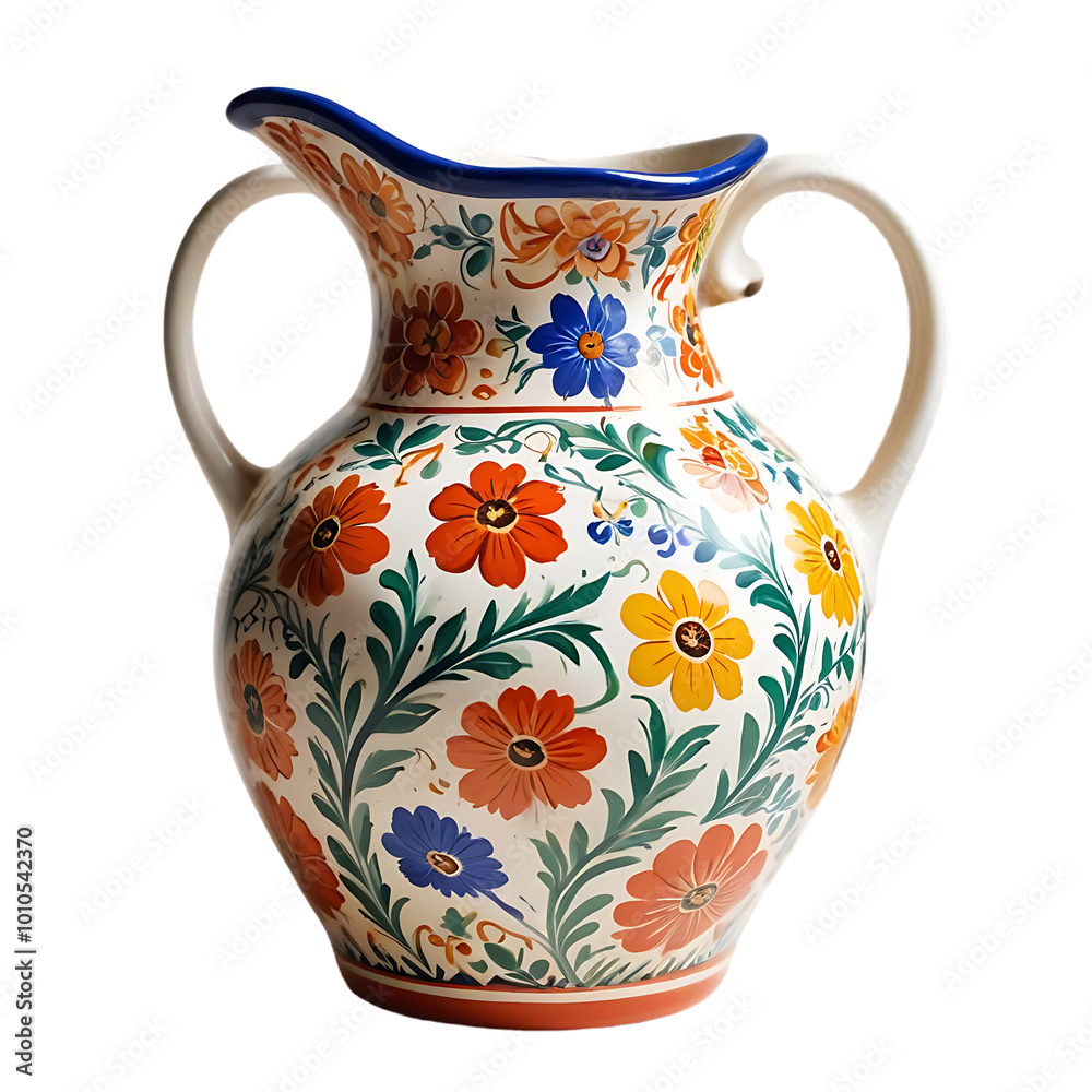 A ceramic pitcher A ceramic pitcher