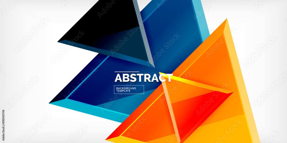 Abstract background - glossy triangles. Vector Illustration For Wallpaper, Banner, Background, Card, Book Illustration, landing page Abstract background - glossy triangles. Vector Illustration For Wallpaper, Banner, Background, Card, Book Illustration, landing page
