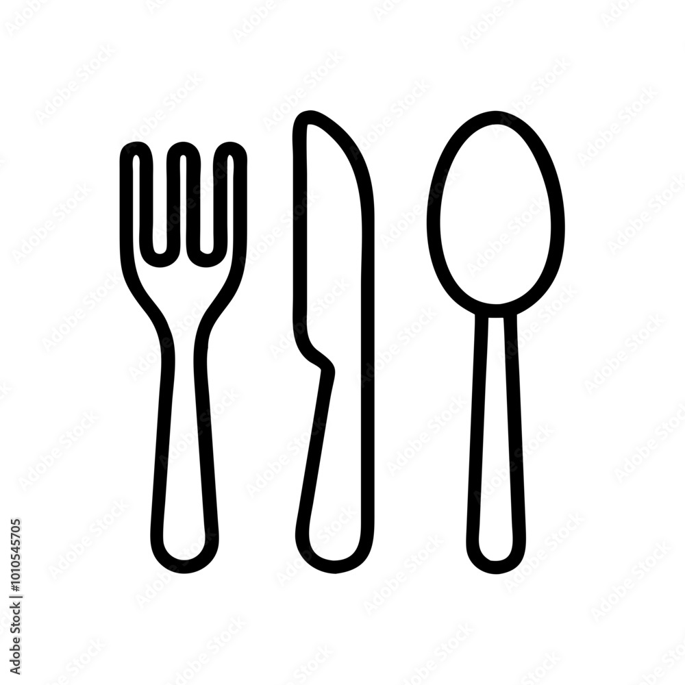 CUBIERTOS icon with Transparent Background Clipart CUBIERTOS icon with Transparent Background Clipart