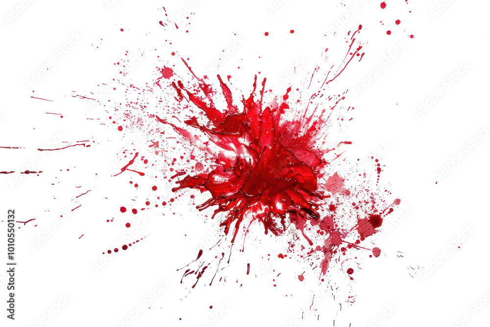 Chaotic Red Explosive Blood Splatter Effect Chaotic Red Explosive Blood Splatter Effect