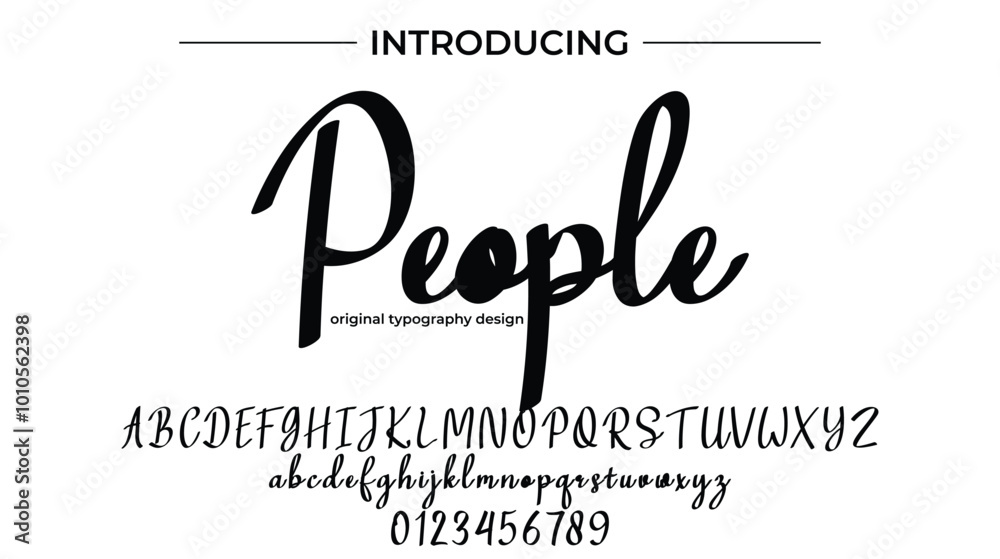 People Font Stylish brush painted an uppercase vector letters, alphabet, typeface People Font Stylish brush painted an uppercase vector letters, alphabet, typeface