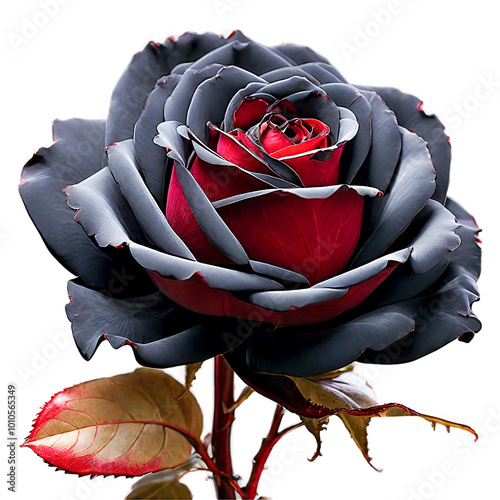 Velvety Black and Red Rose: A Dark Elegance Unfolded