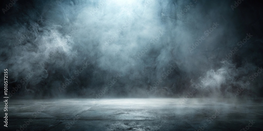 Forced perspective ethereal misty effect on a dark concrete textured background Forced perspective ethereal misty effect on a dark concrete textured background