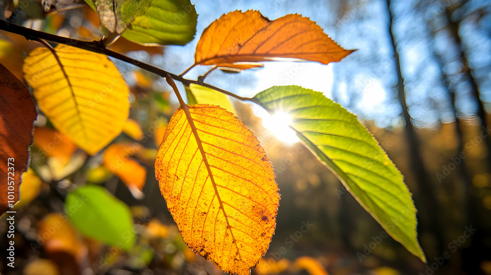 Sunlight Through Autumn Leaves Sunlight Through Autumn Leaves