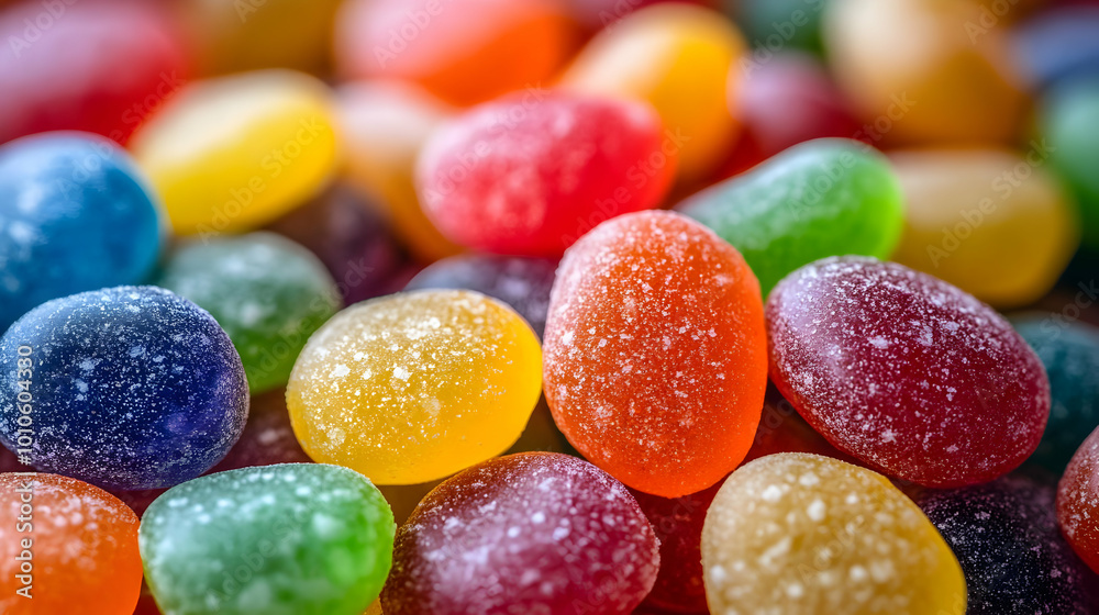 Colorful Gummy Candies Close-up Colorful Gummy Candies Close-up