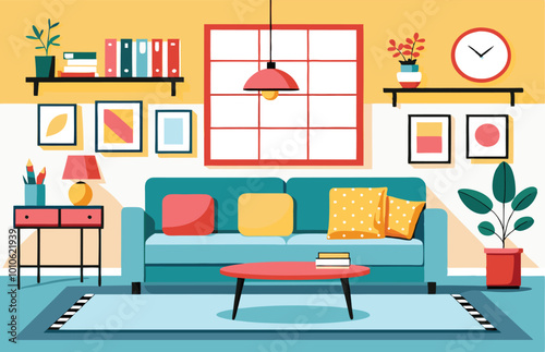 Isometric Living Room Furniture Set Design