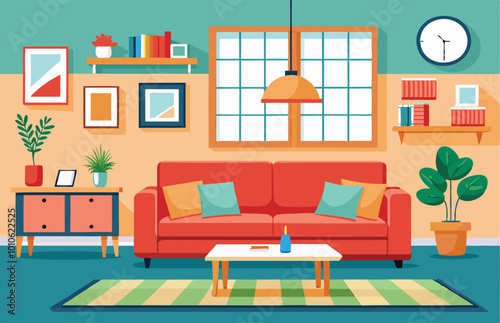 Isometric Living Room Furniture Set Design