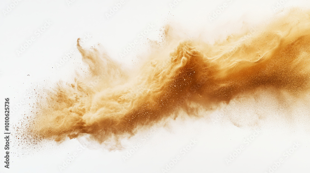 visualizing energy: golden sand explosion against a transparent background visualizing energy: golden sand explosion against a transparent background