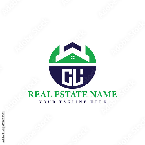 Real Estate Company Logo with House Icon
