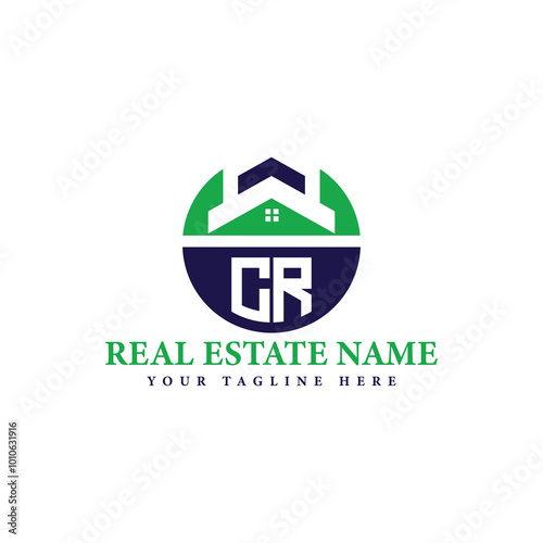 Real Estate Company Logo with House Icon
