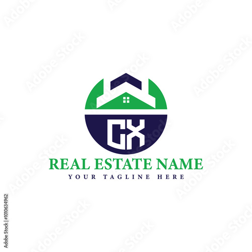 Real Estate Company Logo with House Icon