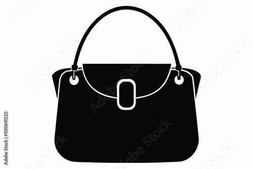 
female bag silhouette, handbag vector, shopping bag vector silhouette


