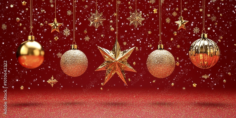 Christmas New Year background. Festive Xmas composition Christmas New Year background. Festive Xmas composition