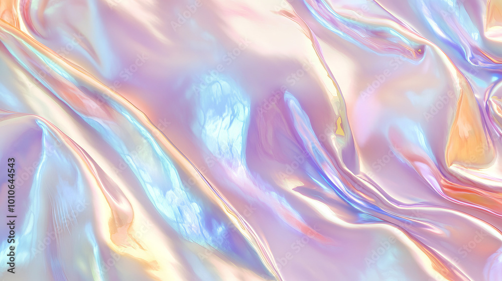 Ethereal Gradient Pearl Background with Iridescent Holographic Texture Ethereal Gradient Pearl Background with Iridescent Holographic Texture