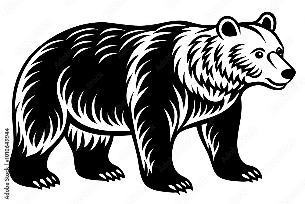 bear silhouette vector illustration bear silhouette vector illustration