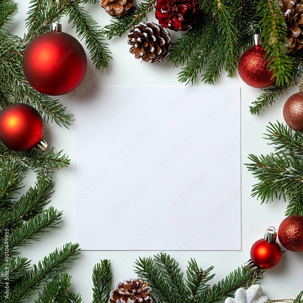 Christmas New Year background. Festive Xmas composition