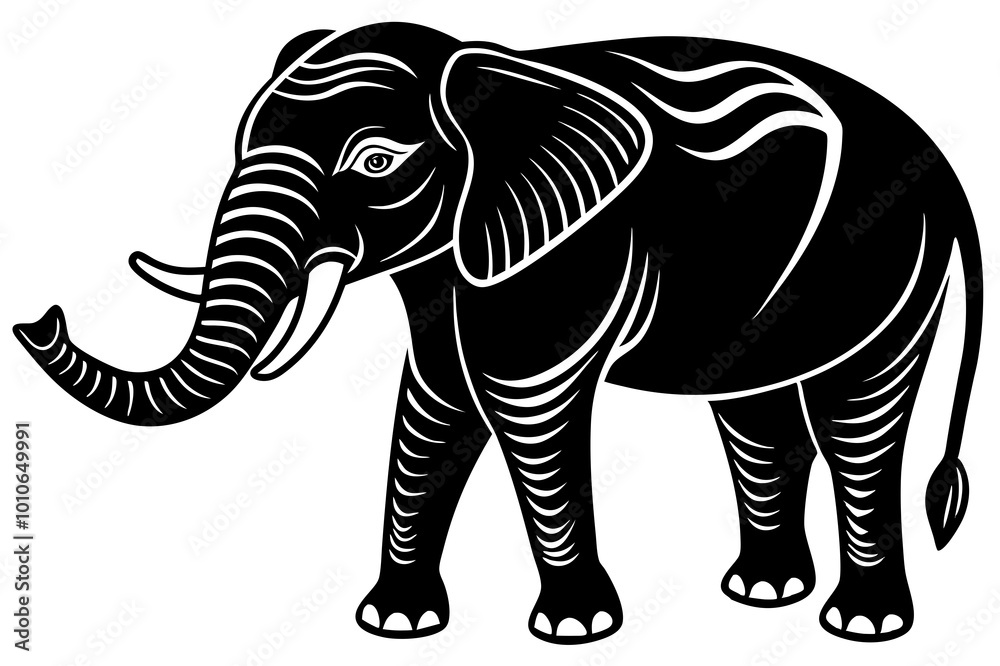 elephant isolated on white background elephant isolated on white background