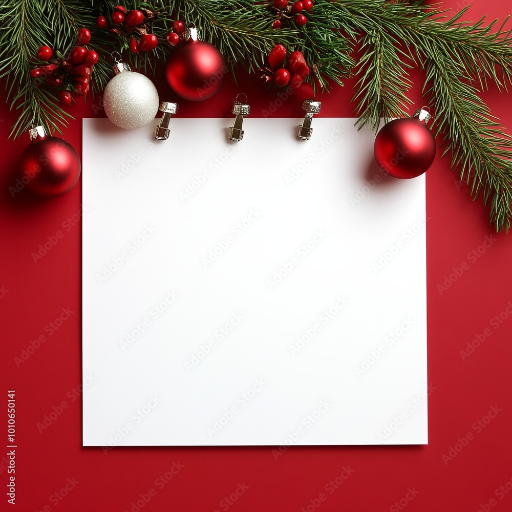 Christmas New Year background. Festive Xmas composition