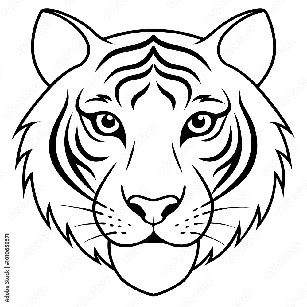 head of a tiger head of a tiger