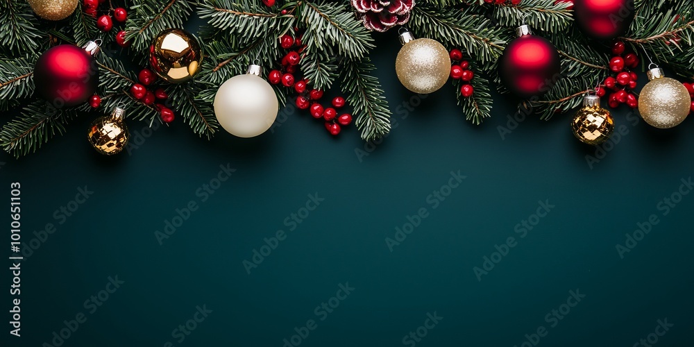 Christmas New Year background. Festive Xmas composition Christmas New Year background. Festive Xmas composition