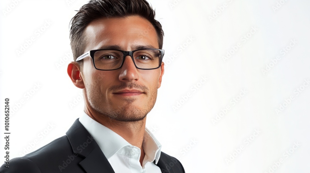 Confident Professional Man in Formal Attire Looking Serious Confident Professional Man in Formal Attire Looking Serious