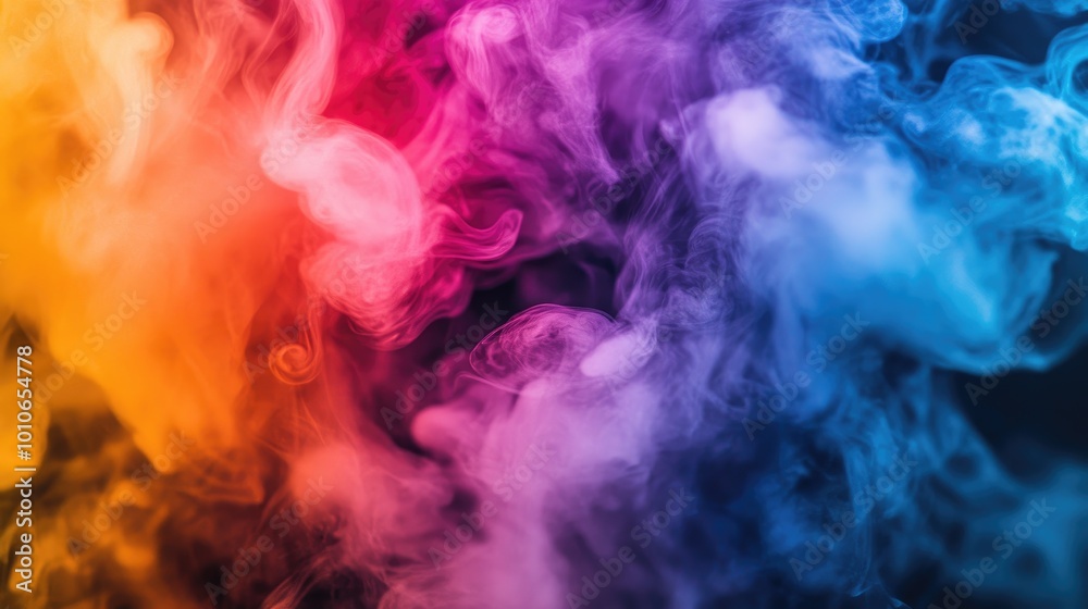 Colorful Smoke Patterns in Abstract Background Colorful Smoke Patterns in Abstract Background