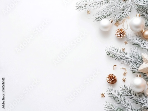 Christmas New Year background. Festive Xmas composition