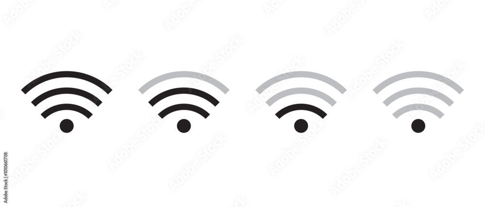 Wifi icon set. signal vector icon. Wireless icon vector
Wifi icon set. signal vector icon. Wireless icon vector