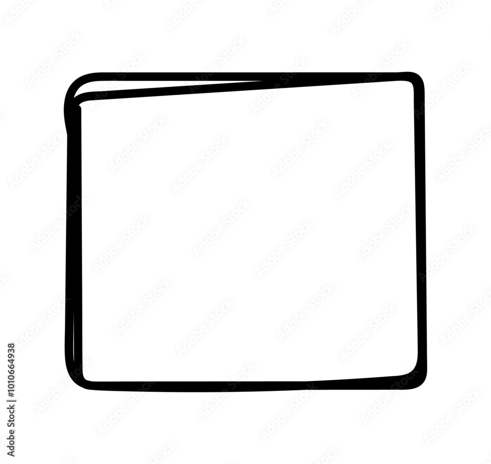 Rectangle frame line. square shape outline on hand draw style. empty black boxes. Rectangle borders collections. Doodle frames. Rubber square stamp imprint. vector illustration Rectangle frame line. square shape outline on hand draw style. empty black boxes. Rectangle borders collections. Doodle frames. Rubber square stamp imprint. vector illustration