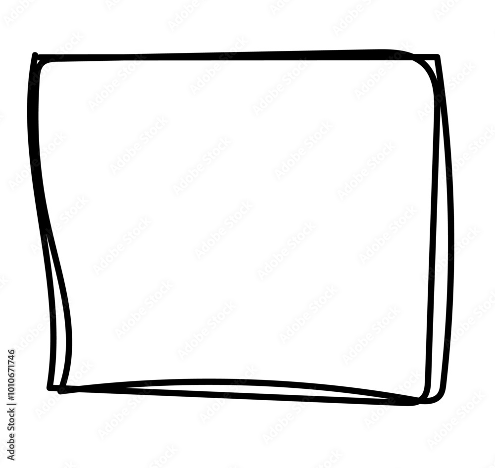Hand drawn square frames in sketchy style. Doodle frames. Black frame hand drawn on white background. Rectangle frame line. empty black boxes. Rubber square stamp. vector illustration Hand drawn square frames in sketchy style. Doodle frames. Black frame hand drawn on white background. Rectangle frame line. empty black boxes. Rubber square stamp. vector illustration