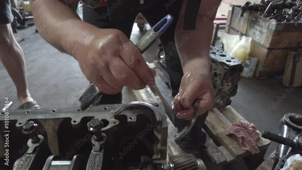 Tractor Engine Restoration by Skilled Mechanic Tractor Engine Restoration by Skilled Mechanic