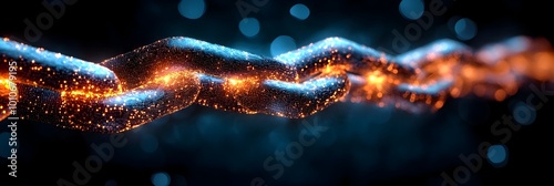 Glowing dynamic energy field with luminous sparks,pulsating electricity surge,and radiant electromagnetic waves. photo