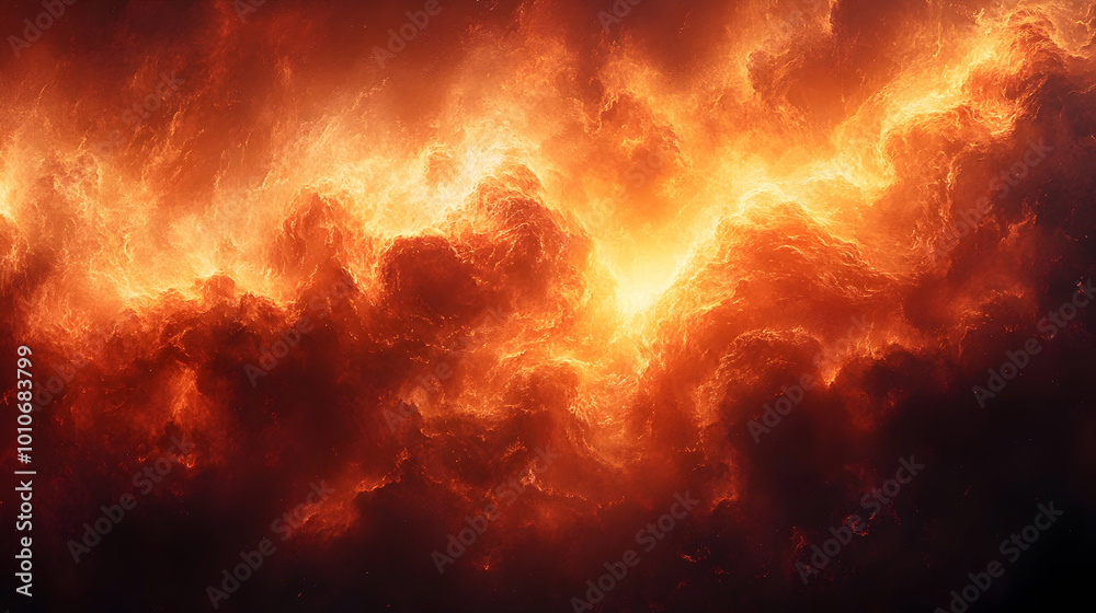 Raging inferno of fierce,fiery flames engulfing the atmosphere in a dramatic,turbulent display of intense,powerful combustion and destruction. The scene depicts a cataclysmic. Raging inferno of fierce,fiery flames engulfing the atmosphere in a dramatic,turbulent display of intense,powerful combustion and destruction. The scene depicts a cataclysmic.