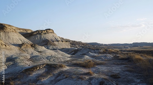 Arid Landscape with Dramatic Rock Formations