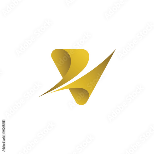 Letter V Logo Design Icon Vector Template