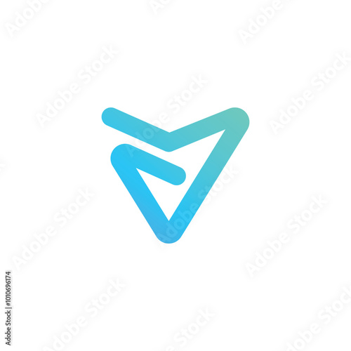 Letter V Logo Design Icon Vector Template