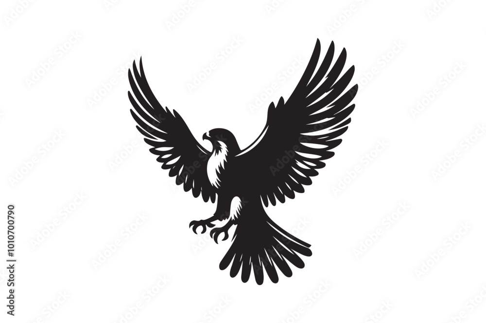Obraz premium Falcon Silhouette vector illustration, Falcon Silhouette vector 